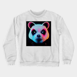 Neon Panda Bear #3 Crewneck Sweatshirt